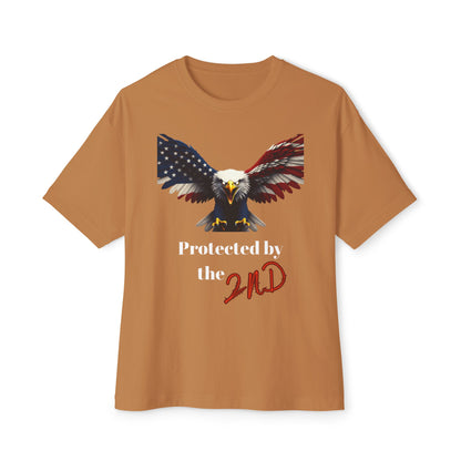 Protected By The 2nd Patriotic Eagle on a Premium Tee