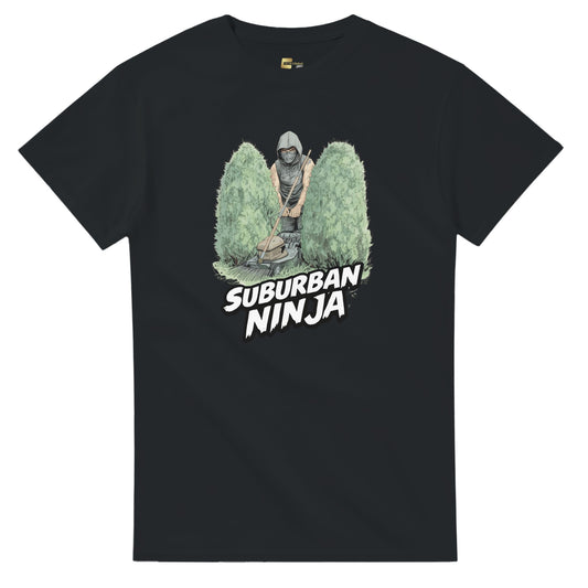 Suburban Ninja graphic design on a Heavyweight T-shirt