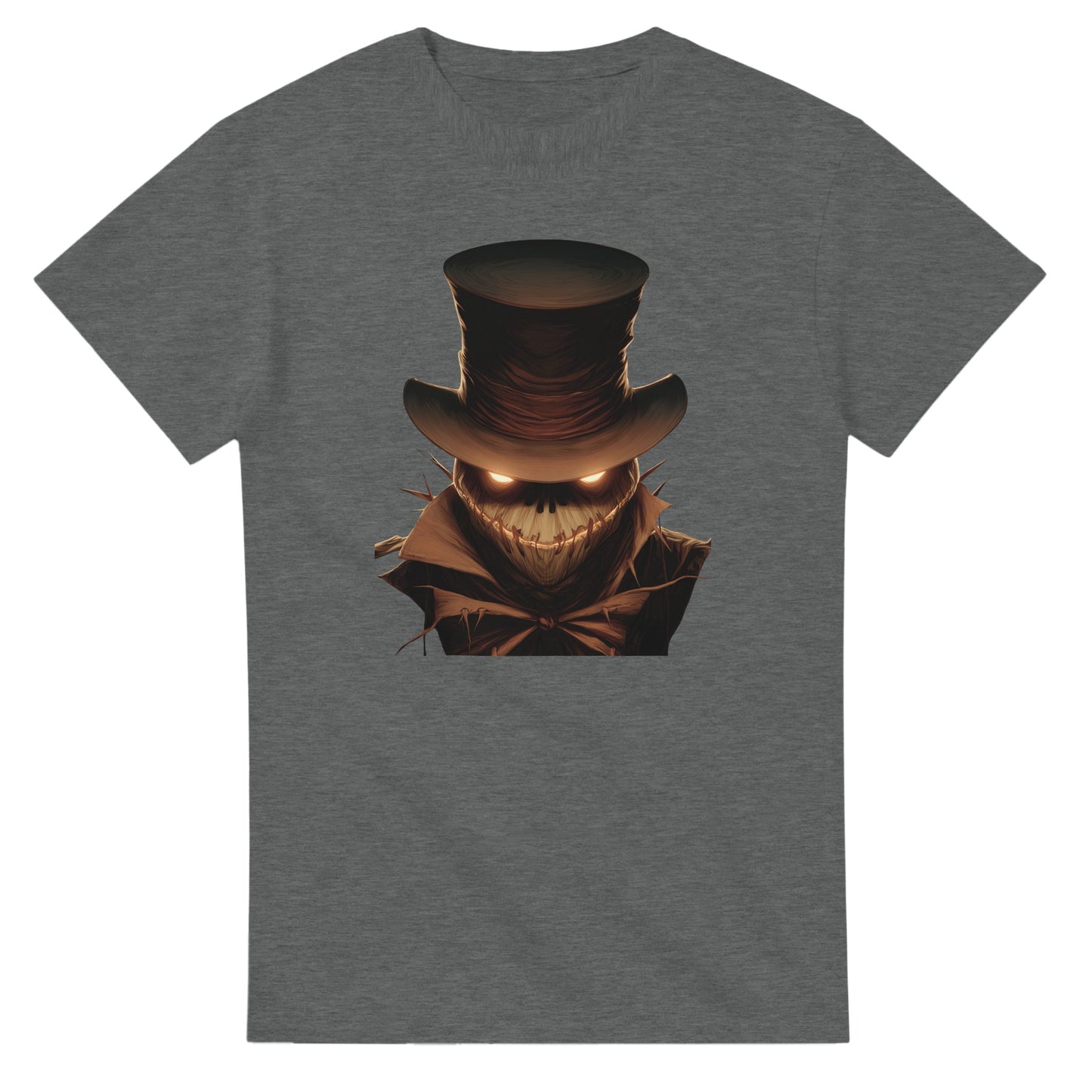 Eerie Glow Scarecrow on a Heavyweight T-shirt