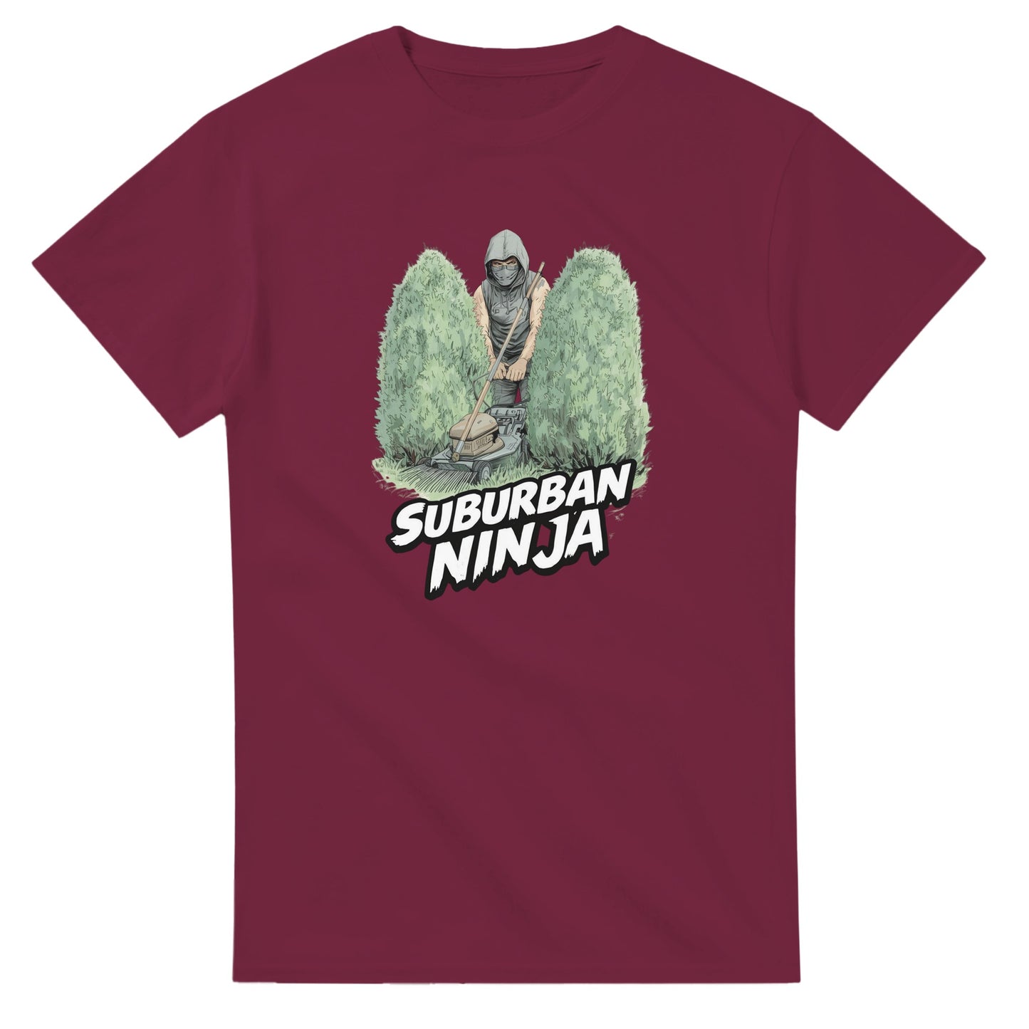 Suburban Ninja graphic design on a Heavyweight T-shirt
