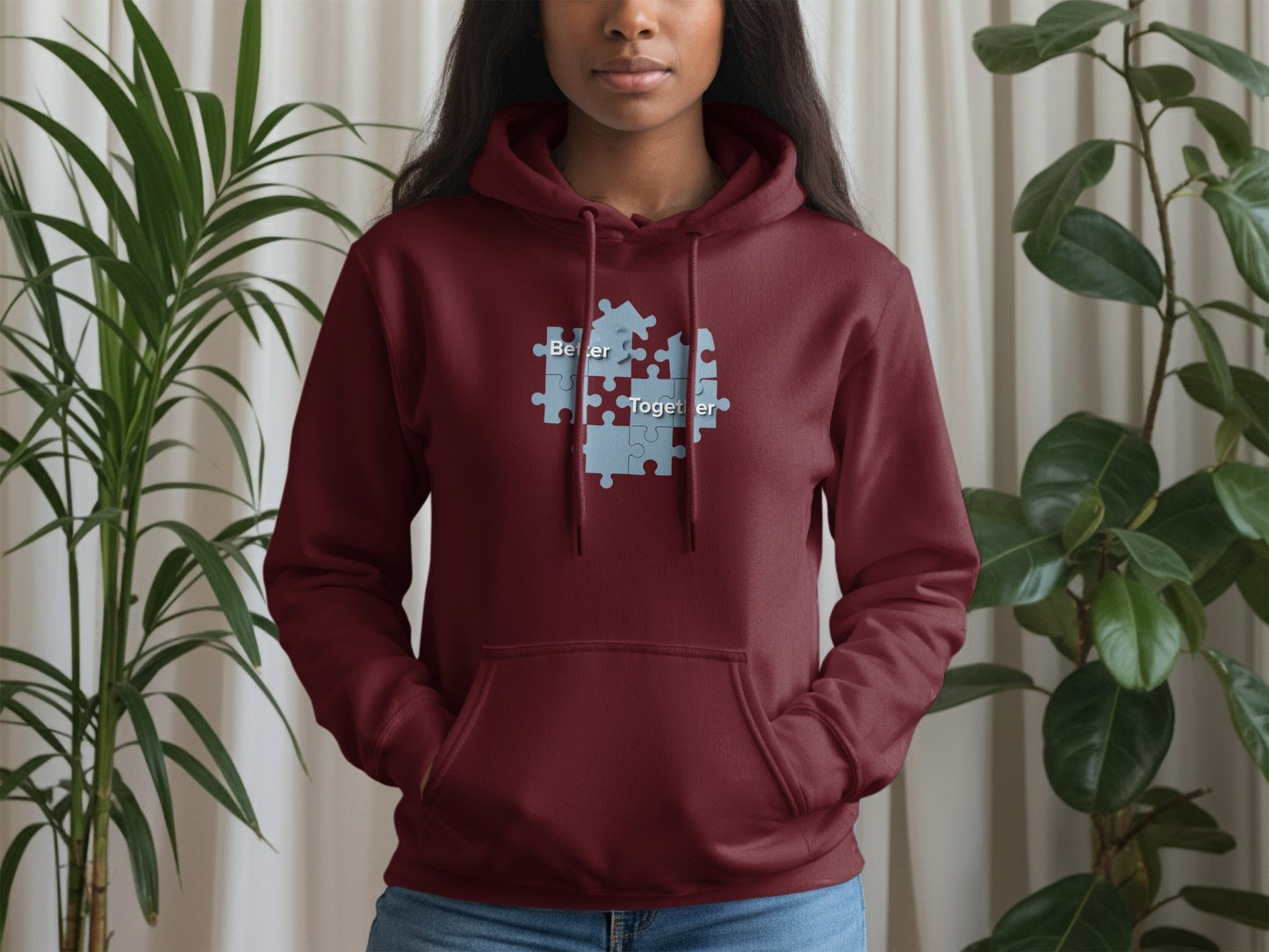 Better Together Puzzle Piece Hoodie Sweatshirt