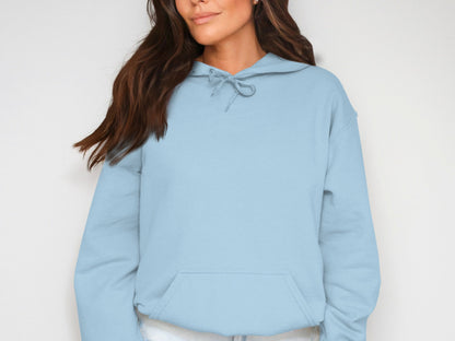 Cozy Comfort Classic Light Blue Hoodie Top
