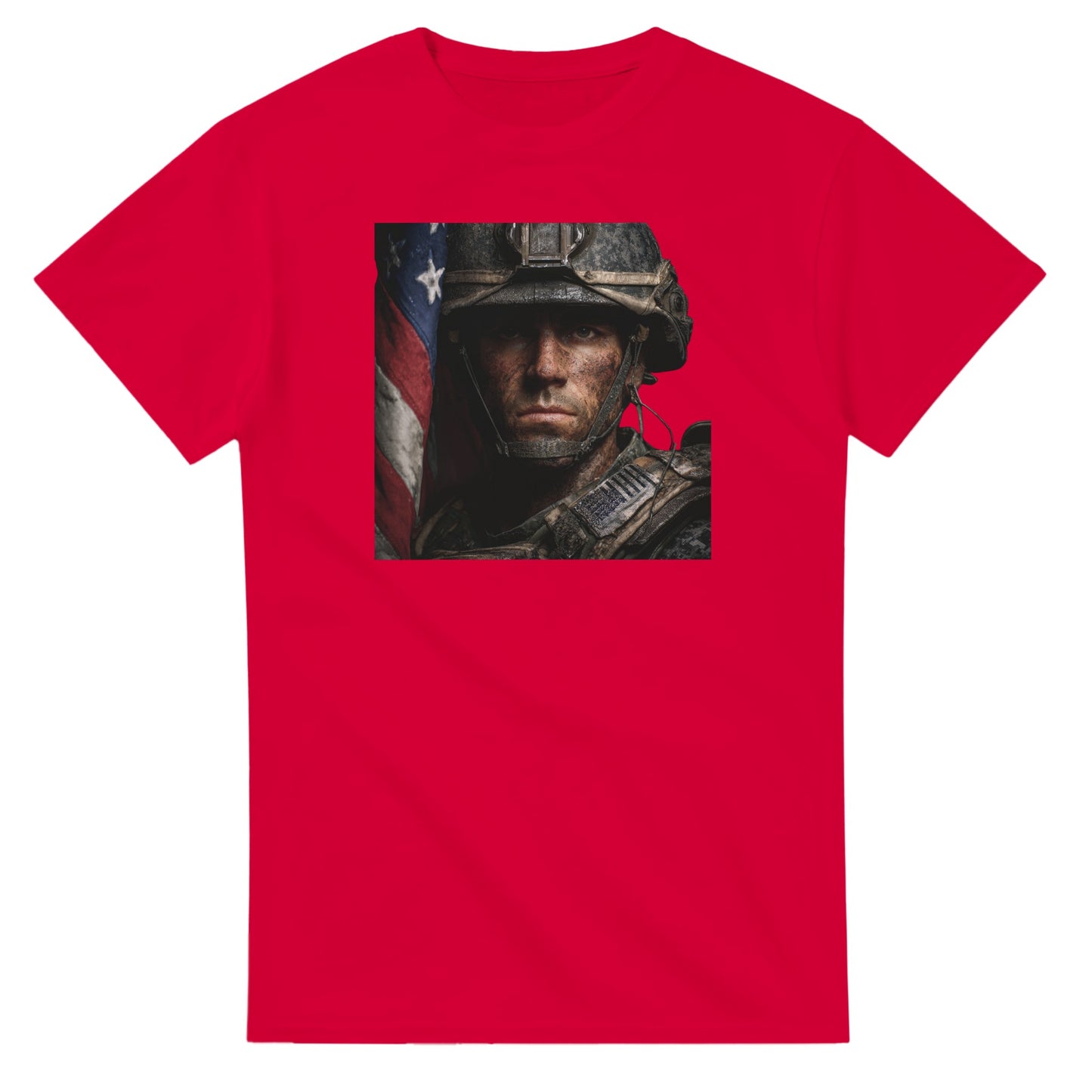 Patriotic Spirit Classic Fit on a heavyweight t-shirt