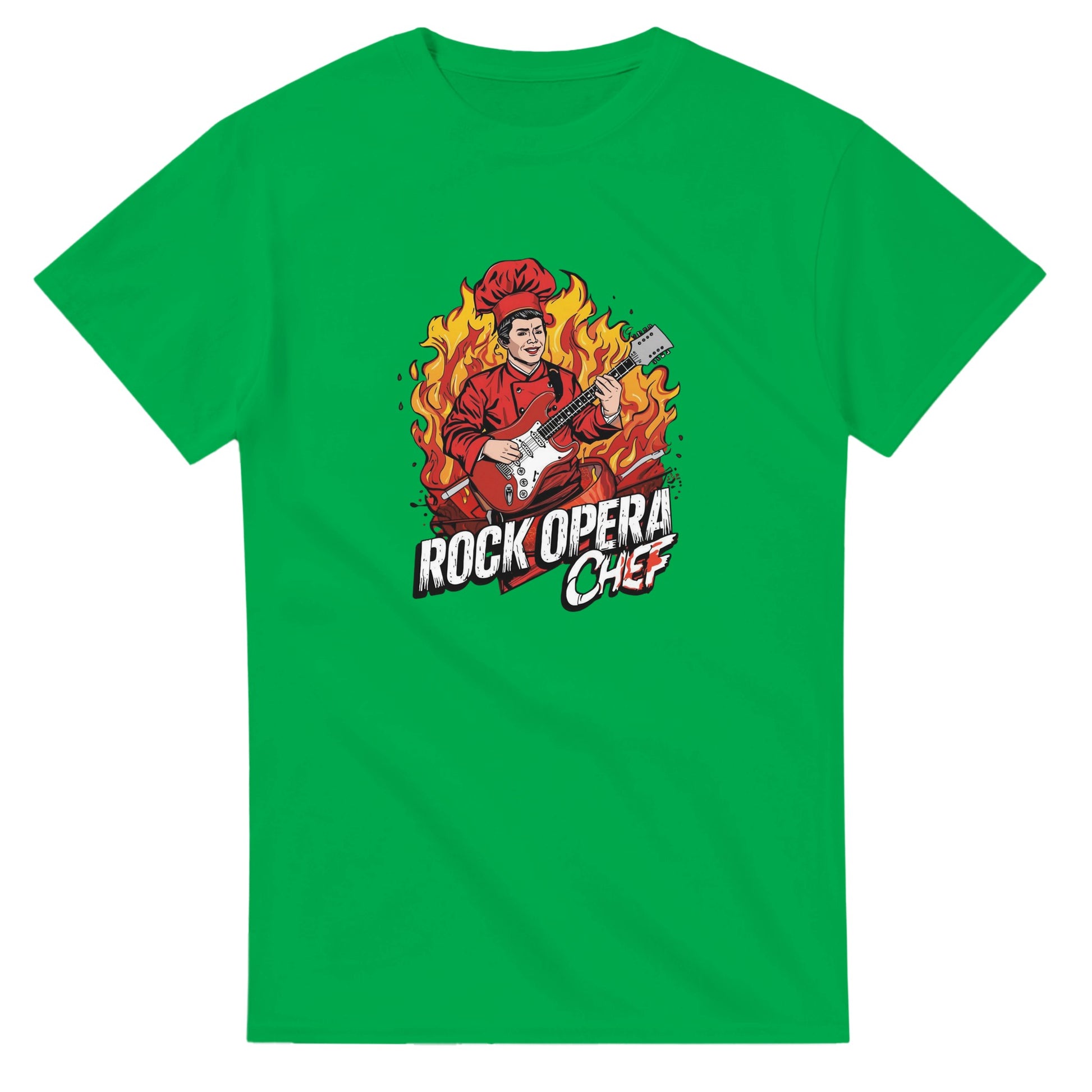 Rock Opera Chef graphic design on a Heavyweight T-shirt