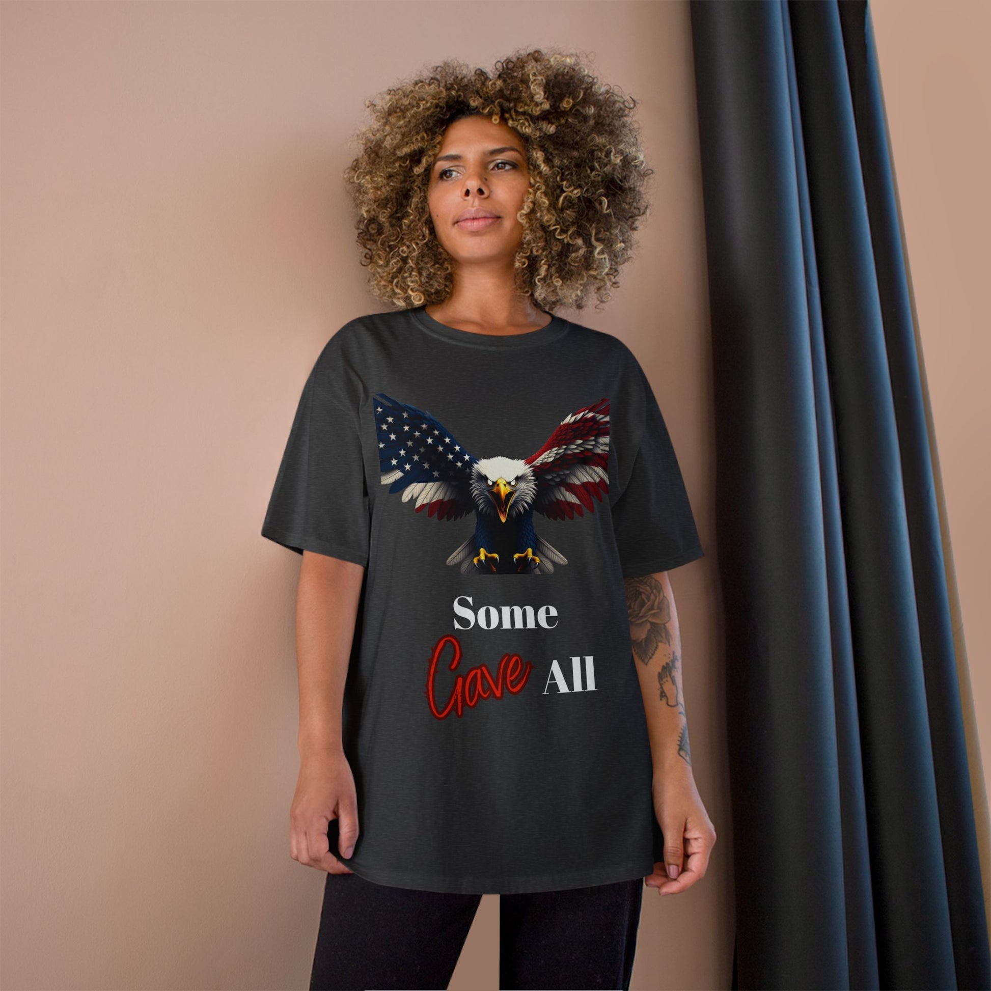 Some Gave All Patriotic Eagle on a Champion T-shirt