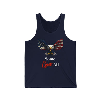 Some Gave All Patriotic Eagle on a Premium Tank Top