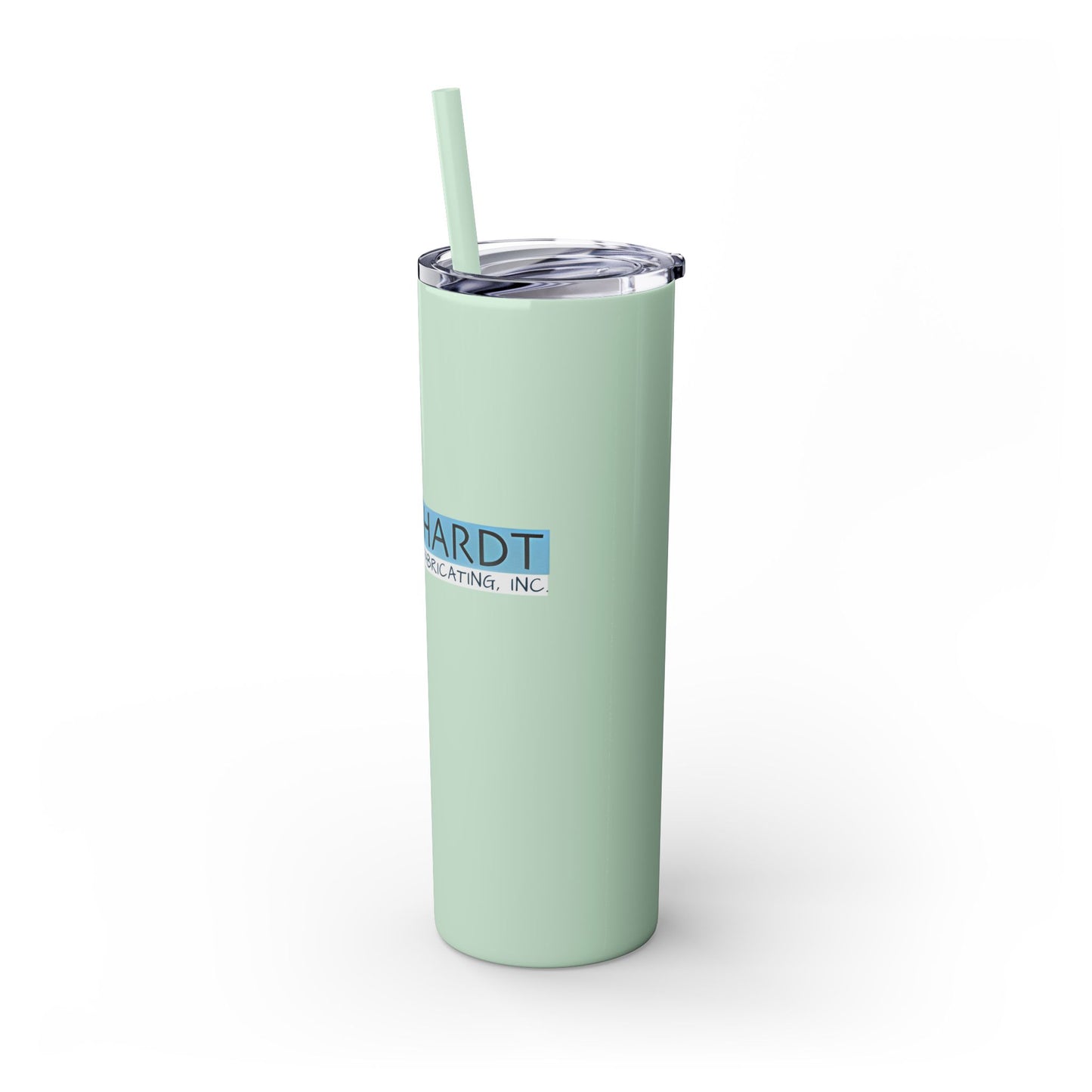 Burghardt Metal Fabricating, Inc., logo on a 20oz Skinny Tumbler