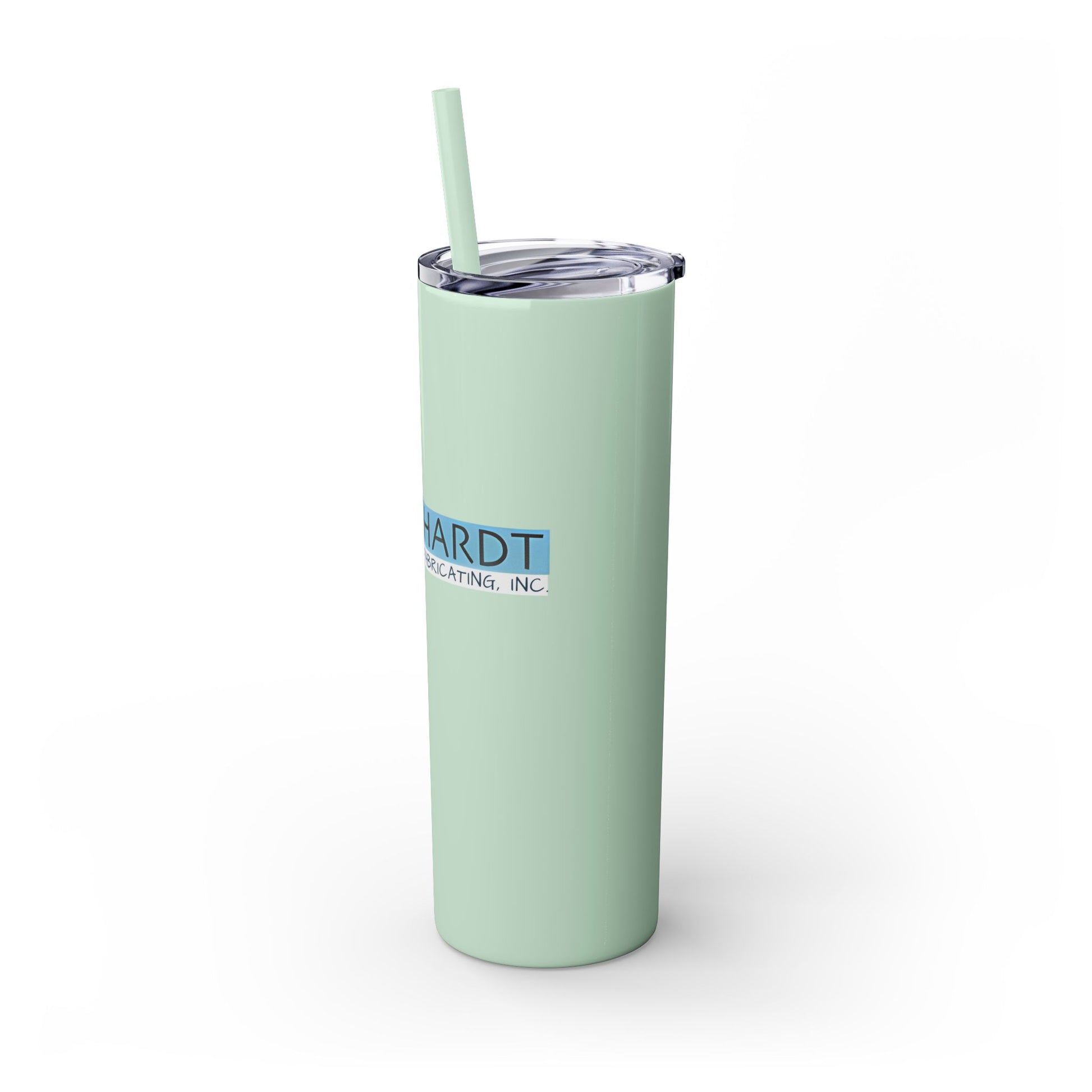 Burghardt Metal Fabricating, Inc., logo on a 20oz Skinny Tumbler