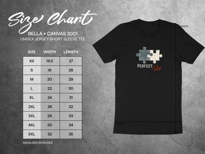 Perfect Fit Puzzle Graphic Unisex Jersey Short Sleeve Tee