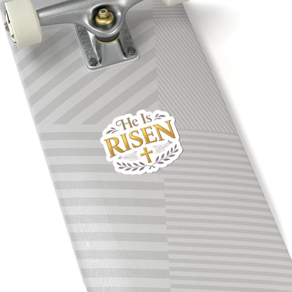 He Is RISEN Christian Easter Scripture Sticker product type