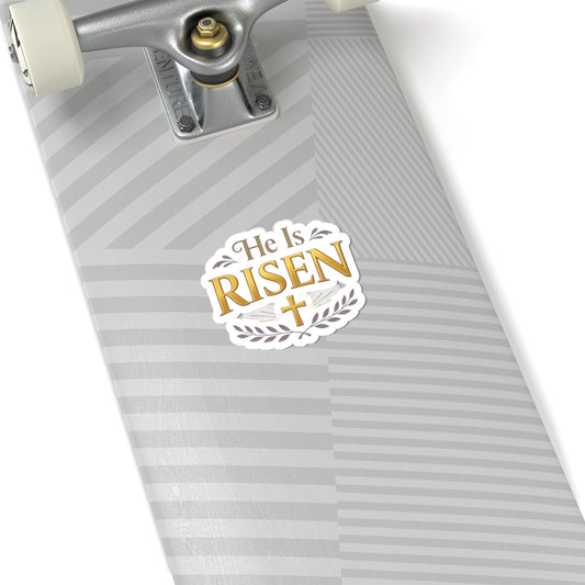He Is RISEN Christian Easter Scripture Sticker product type