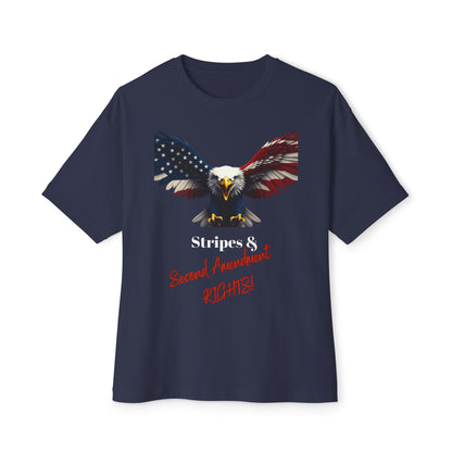 Stars & 2nd Amendment Rights Patriotic Eagle on a Premium Tee