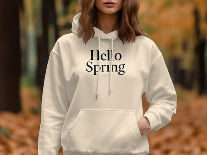 Hello Spring Graphic Hoodie for Seasonal Fashion