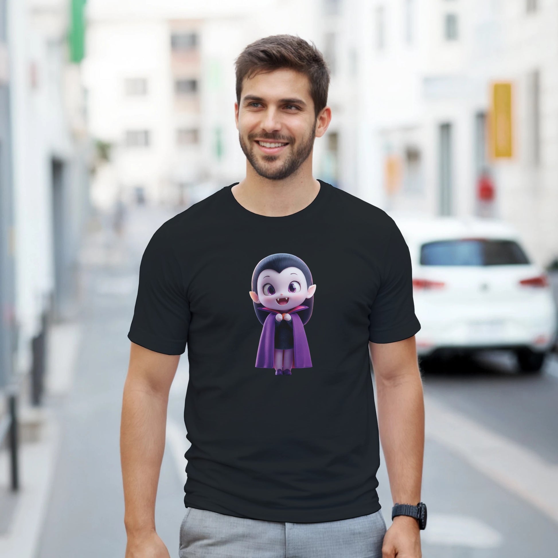 Cute Lil' Vampire on a Heavyweight T-shirt