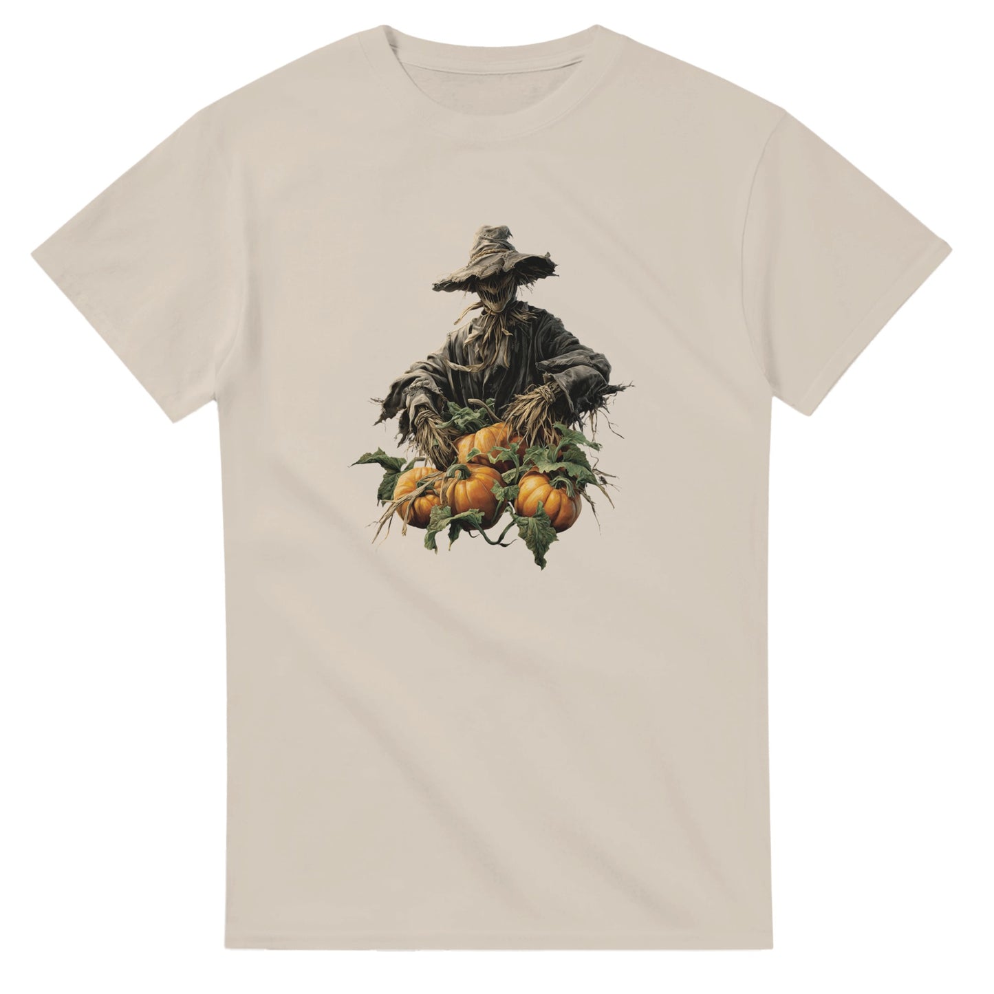 Harvest Scarecrow on a Heavyweight T-shirt