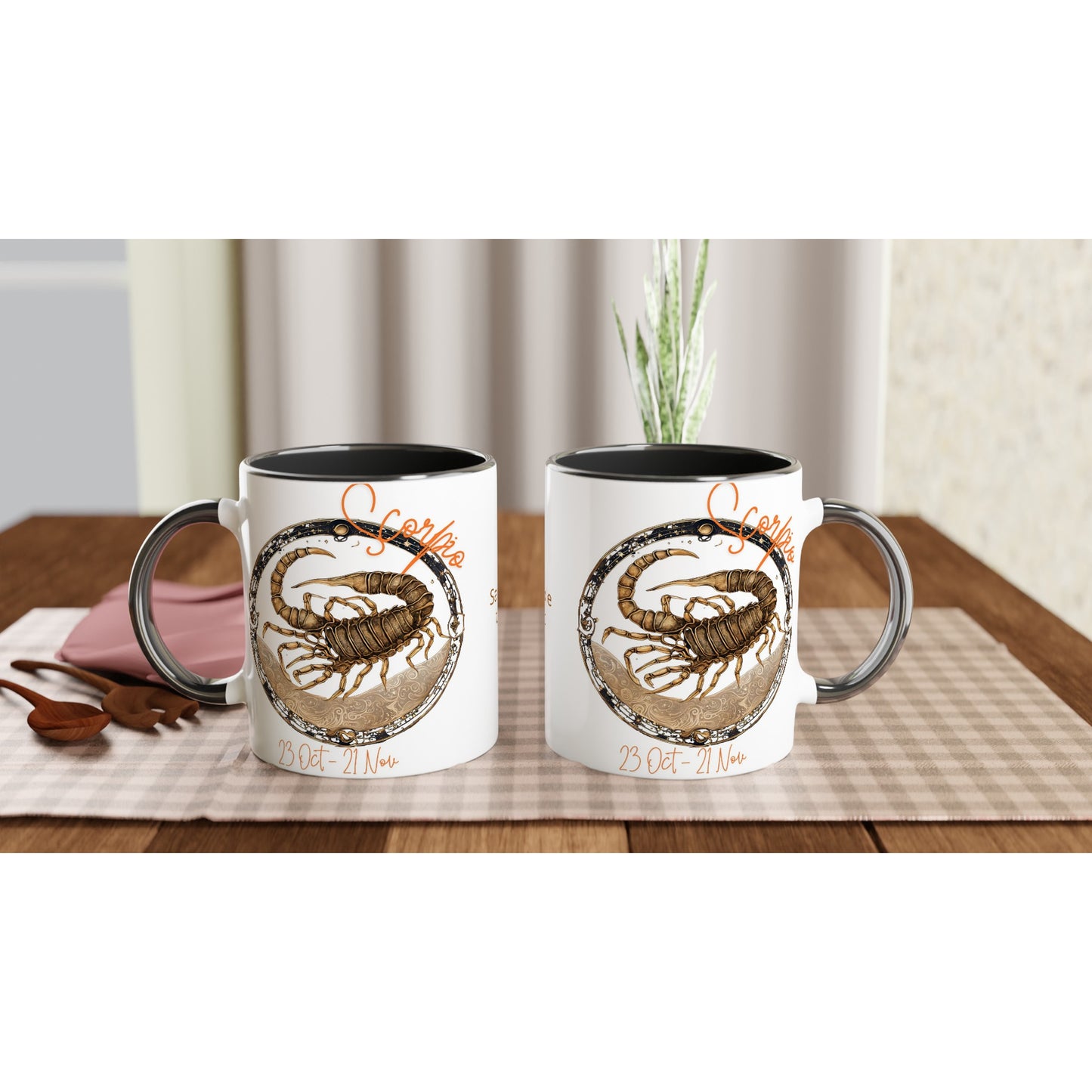 Scorpio Sting on an 11oz Ceramic Mug with Color Inside