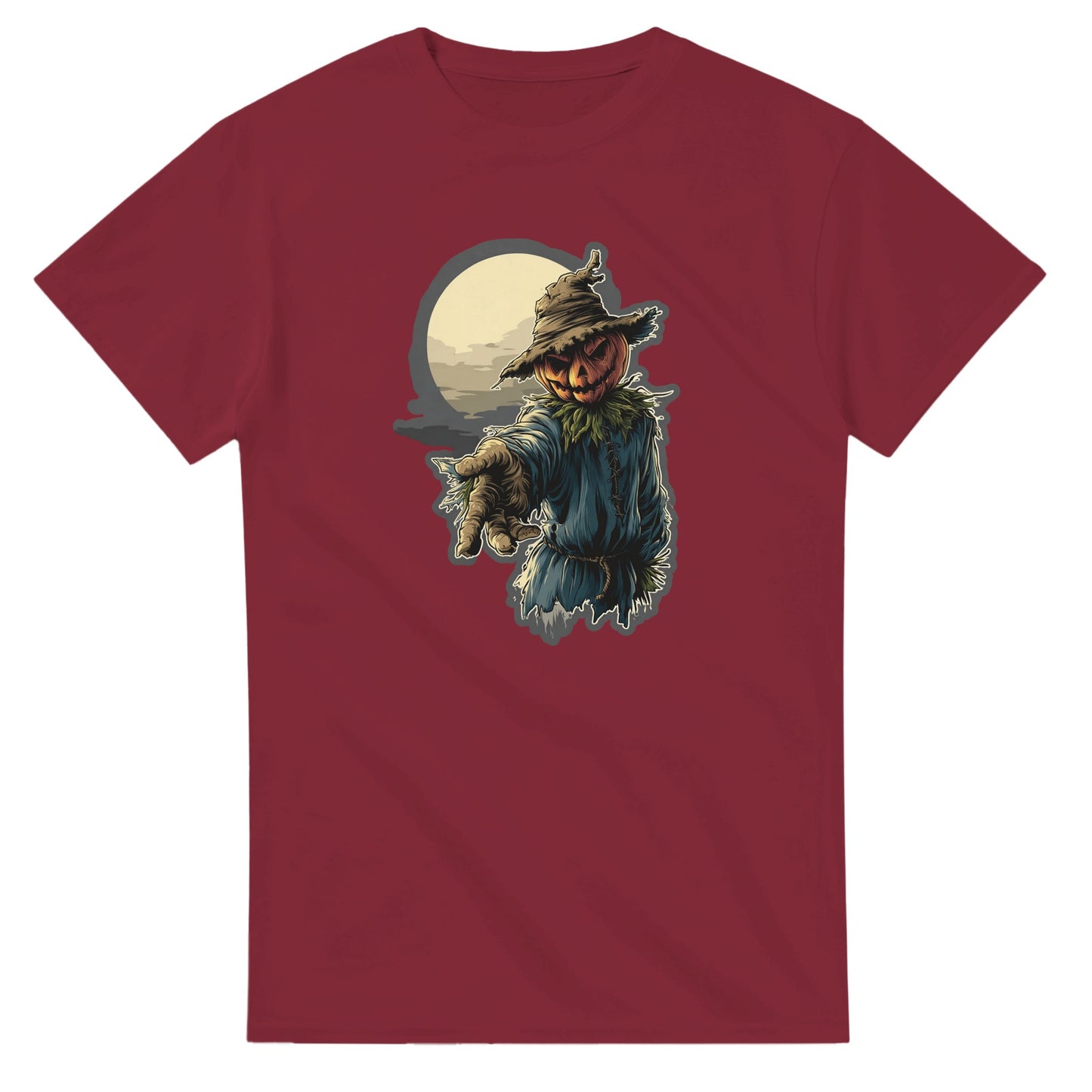 Ghoulishly Good Pumpkin Scarecrow on a Heavyweight T-shirt