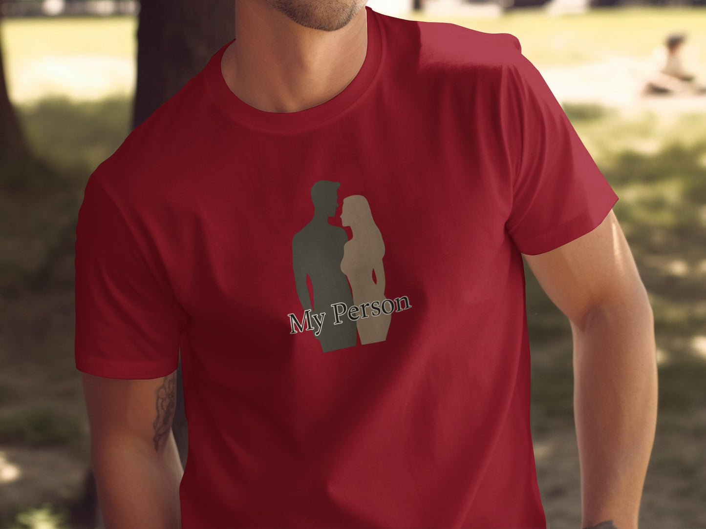 My Person Silhouette Graphic Tee for Casual Wear