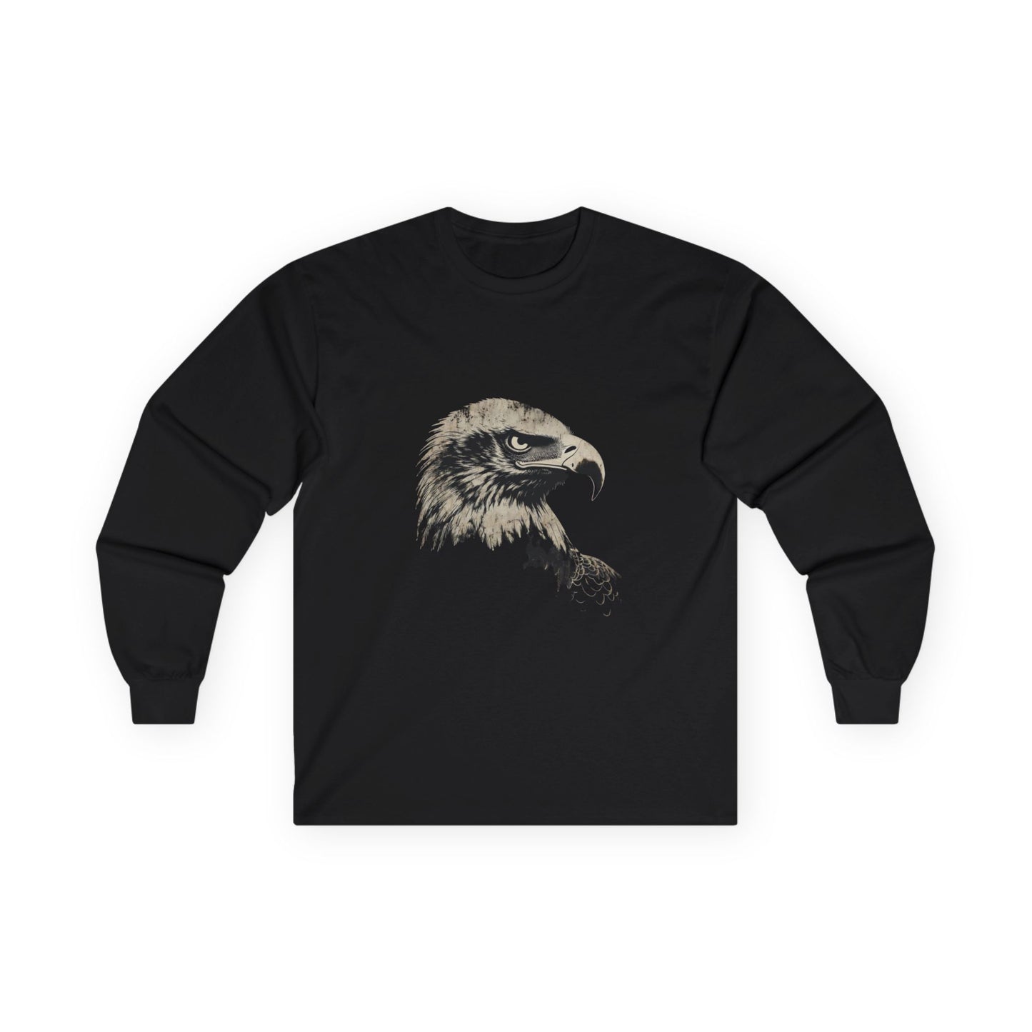 Heritage Eagle Head on a Long-Sleeve Tee