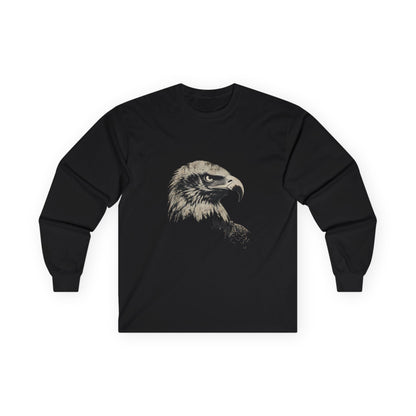 Heritage Eagle Head on a Long-Sleeve Tee