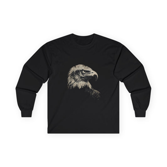 Heritage Eagle Head on a Long-Sleeve Tee