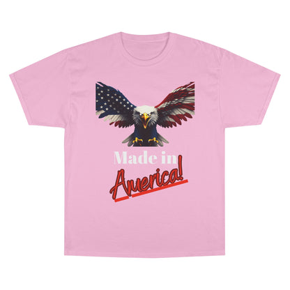 Made In America Patriotic Eagle on a Champion T-shirt