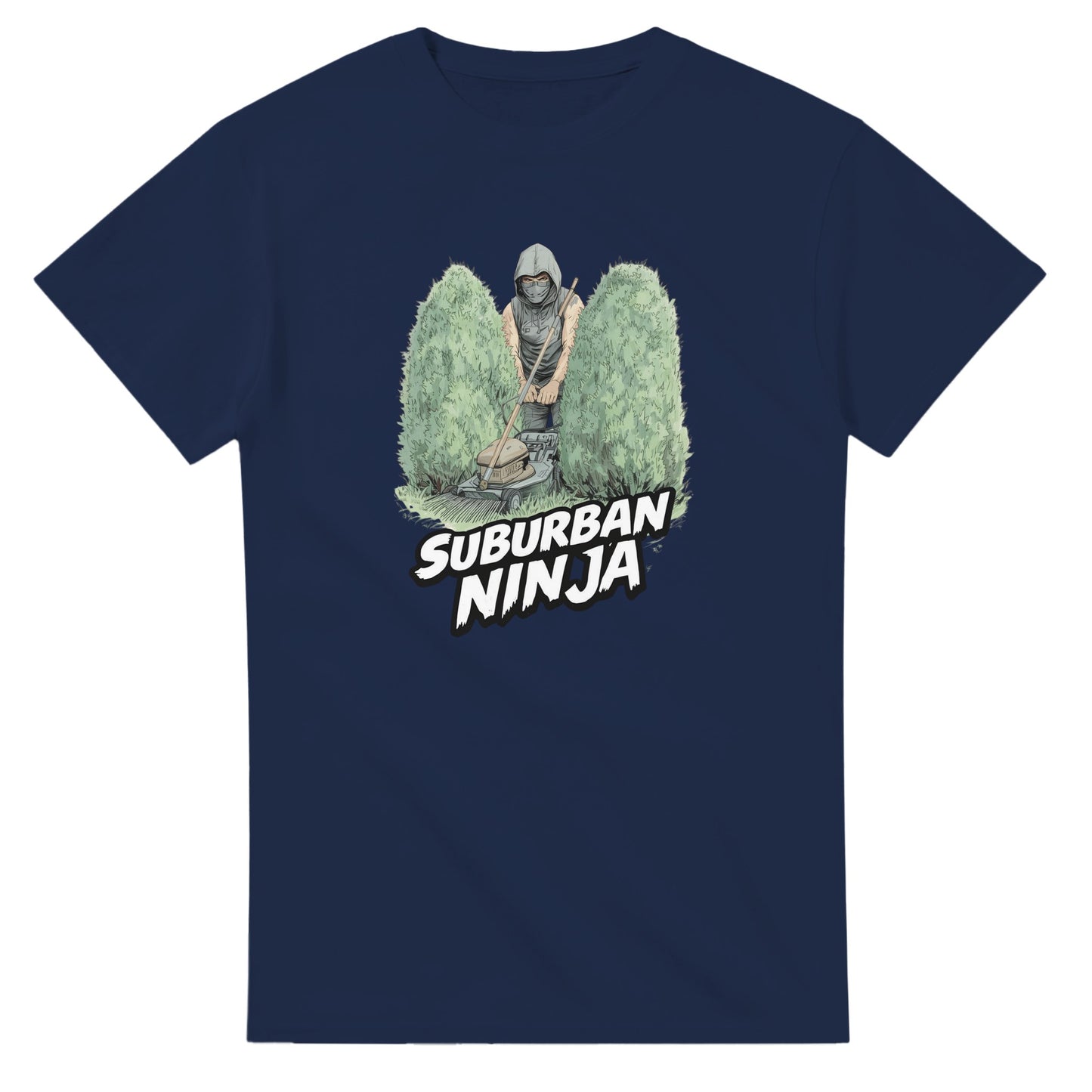 Suburban Ninja graphic design on a Heavyweight T-shirt