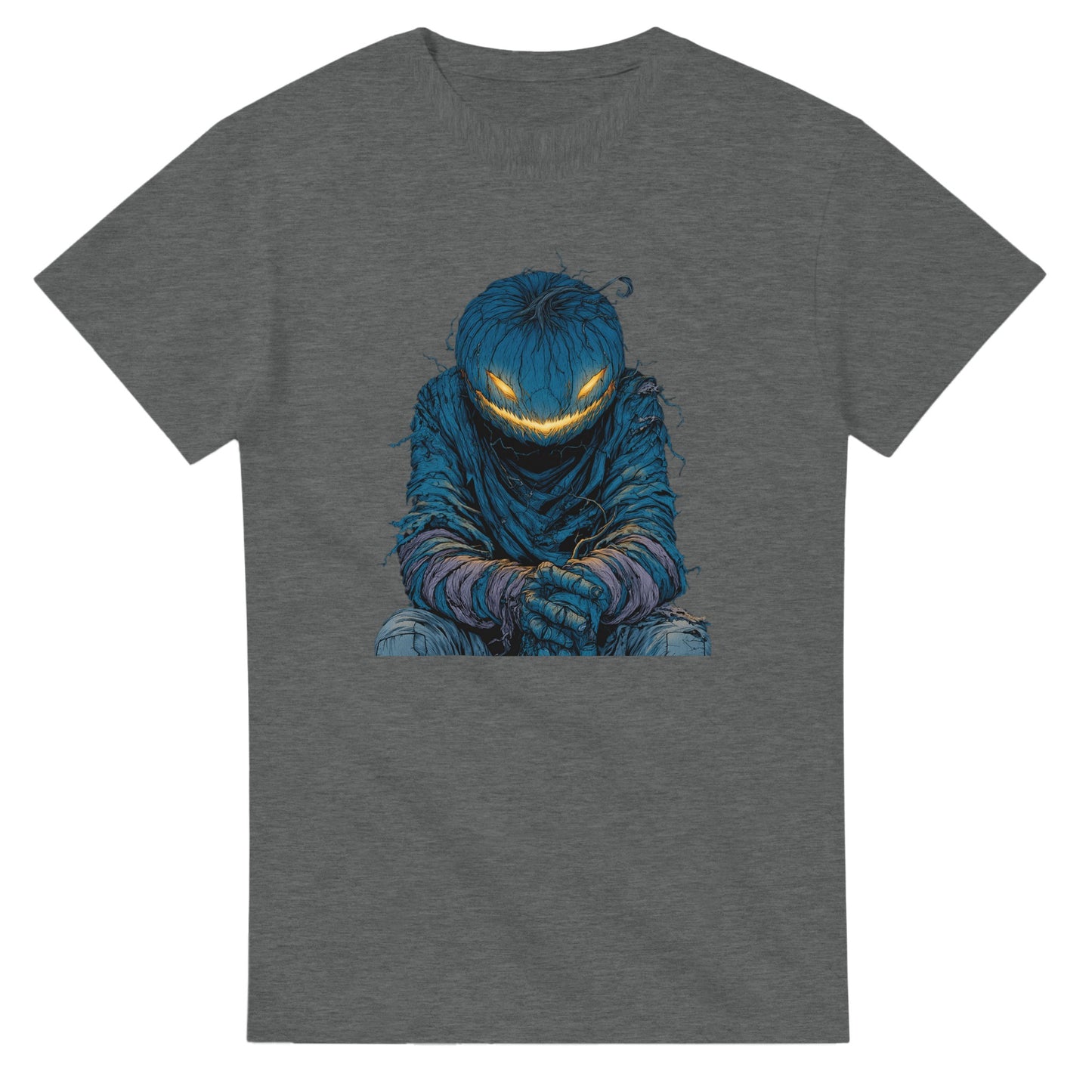 Midnight Jack-o'-Lantern on a Heavyweight T-shirt