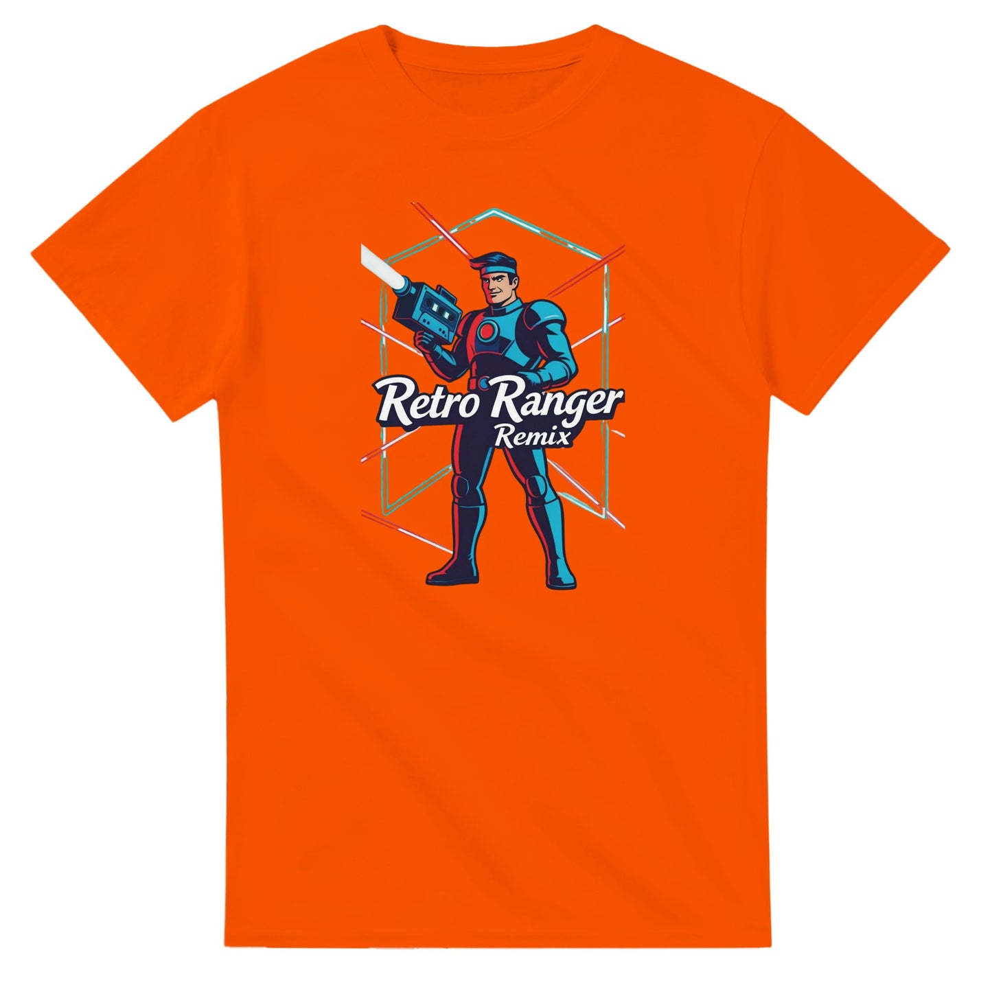 Retro Ranger Remix graphic design on a Heavyweight T-shirt