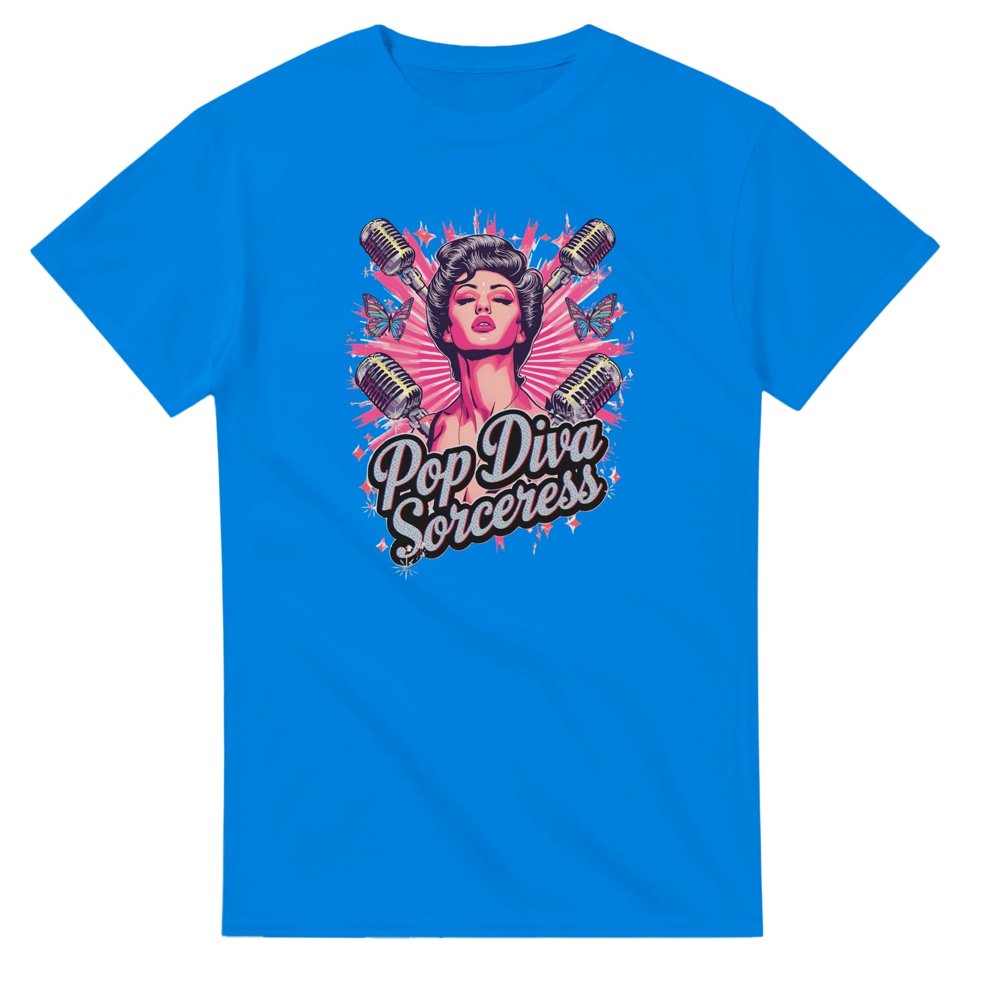 Pop Diva Sorceress graphic design on a Heavyweight T-shirt