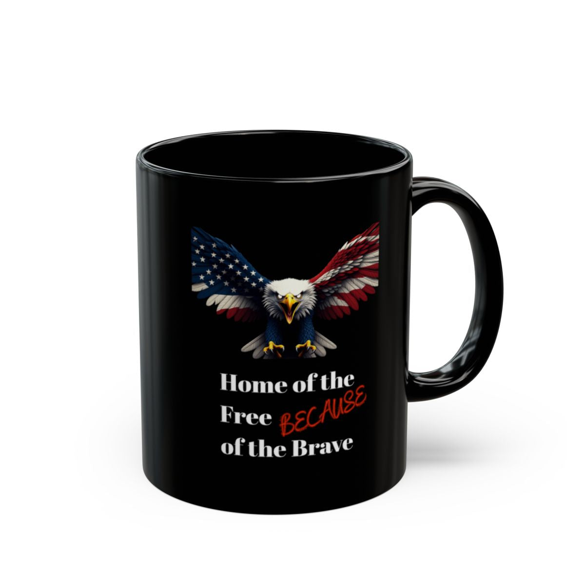 Home of the Free and Brave Patriotic Eagle Mug