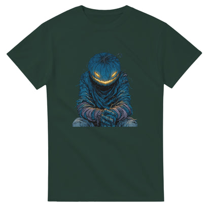 Midnight Jack-o'-Lantern on a Heavyweight T-shirt