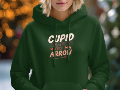 Cupid Can Kiss My Arrow Hoodie for Fun Romantic Moments