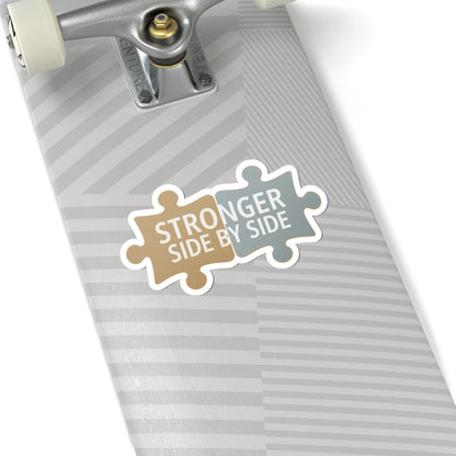Stronger Side By Side Puzzle Sticker