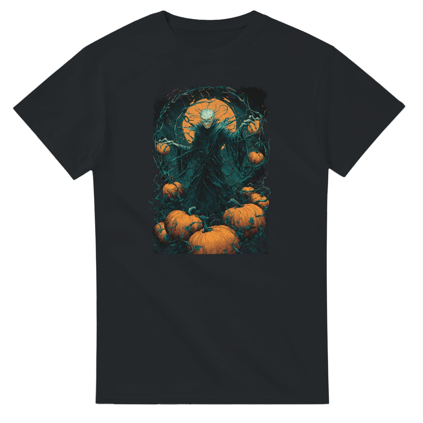 Spooky Pumpkin King on a Heavyweight T-shirt