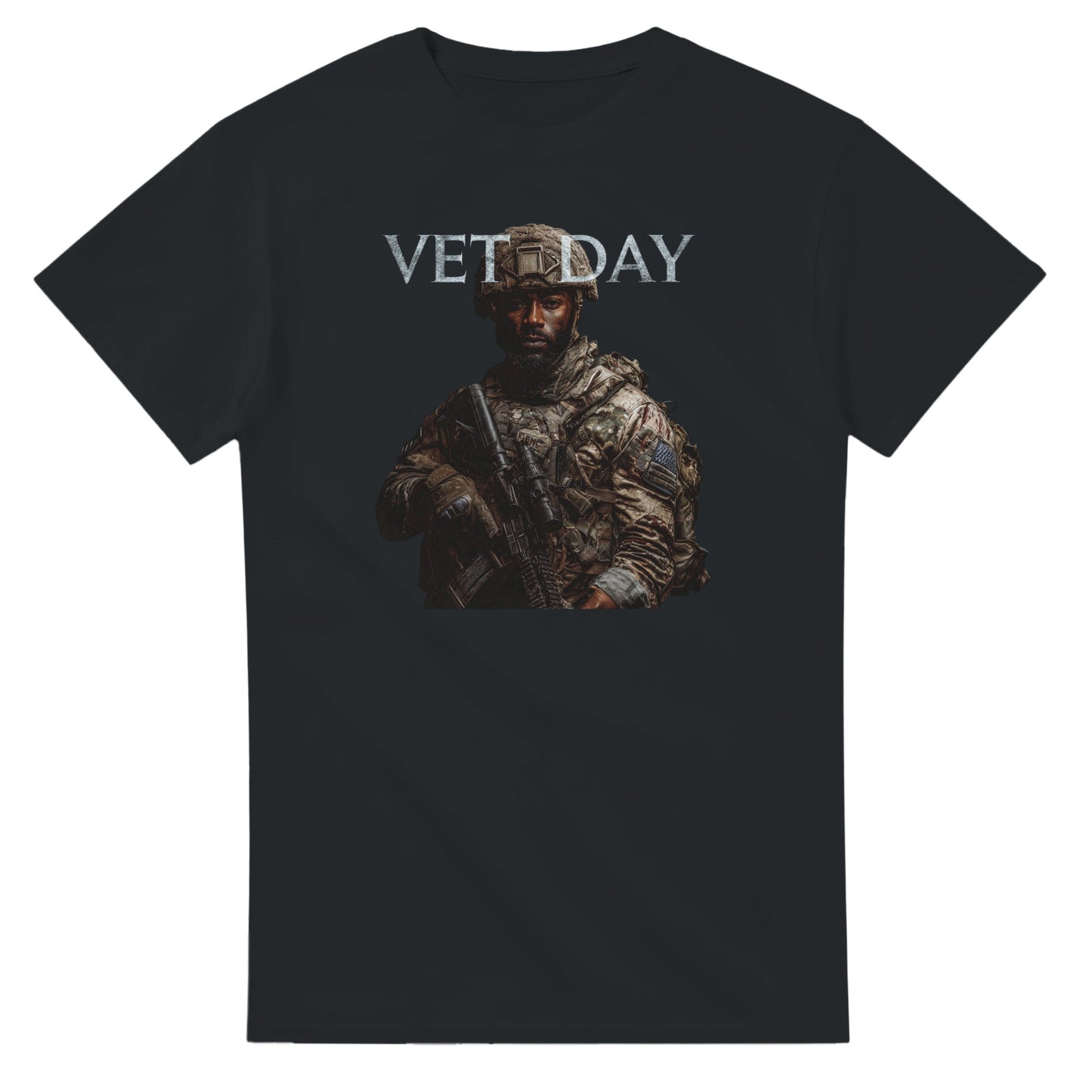 Vet Day Commemorative on a heavyweight t-shirt