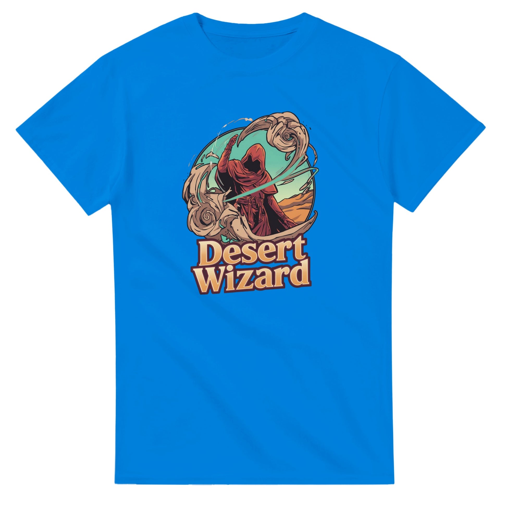 Mystic Desert Wizard graphic design on a Heavyweight T-shirt