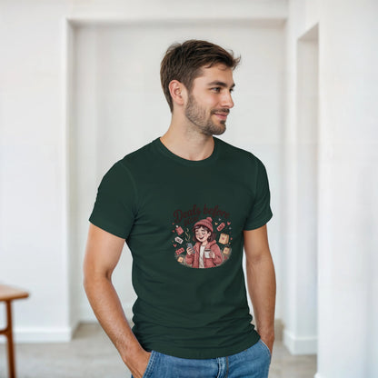 Deals Before Decaf heavyweight t-shirt mockup
