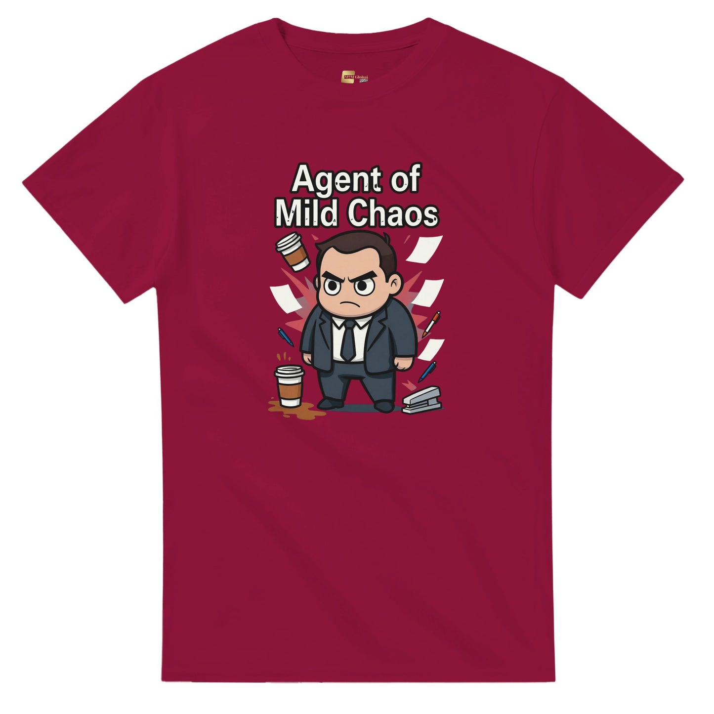 Agent of Mild Chaos graphic design on a Heavyweight T-shirt