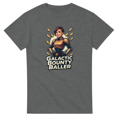 Galactic Bounty Baller graphic design on a Heavyweight T-shirt