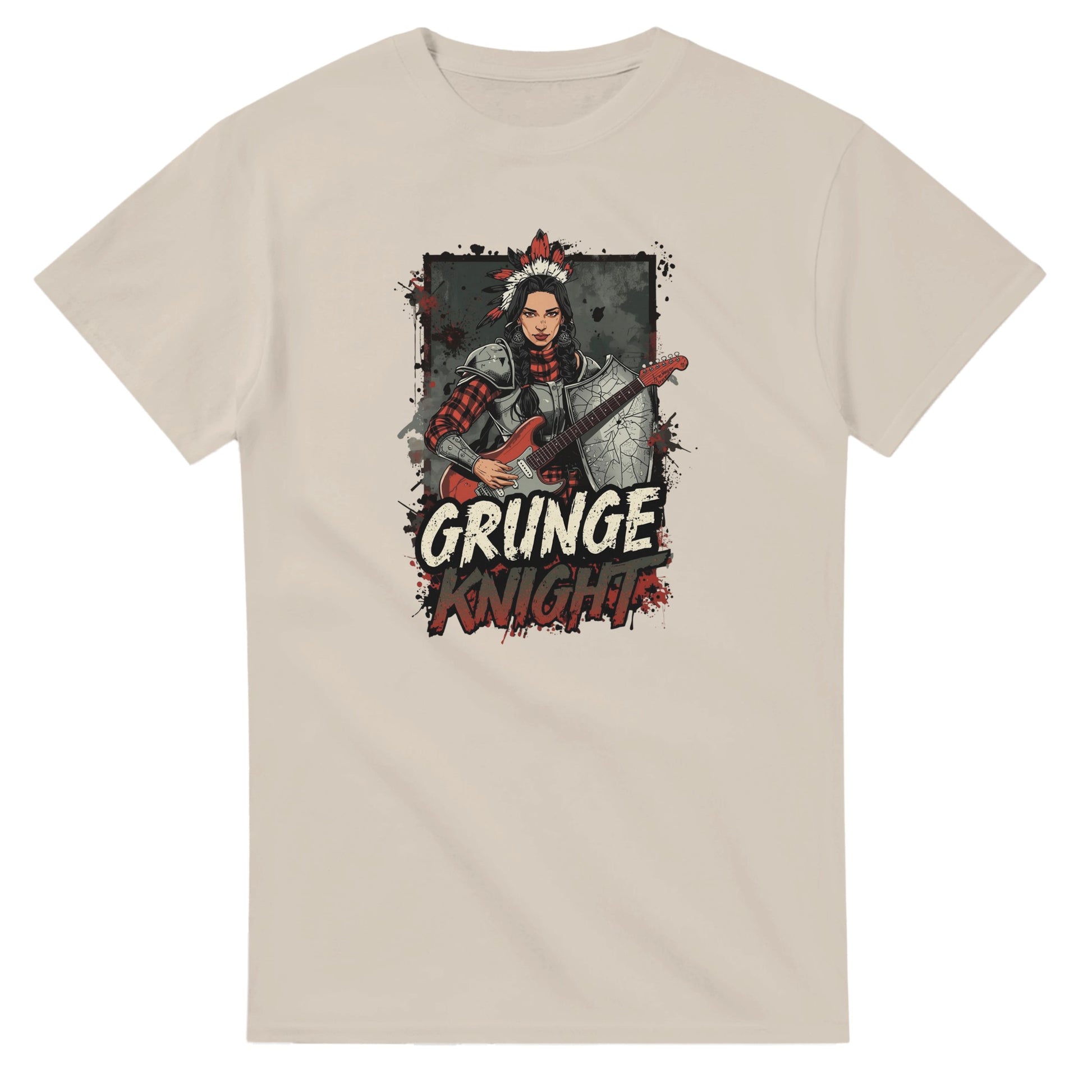 Grunge Knight graphic design on a Heavyweight T-shirt