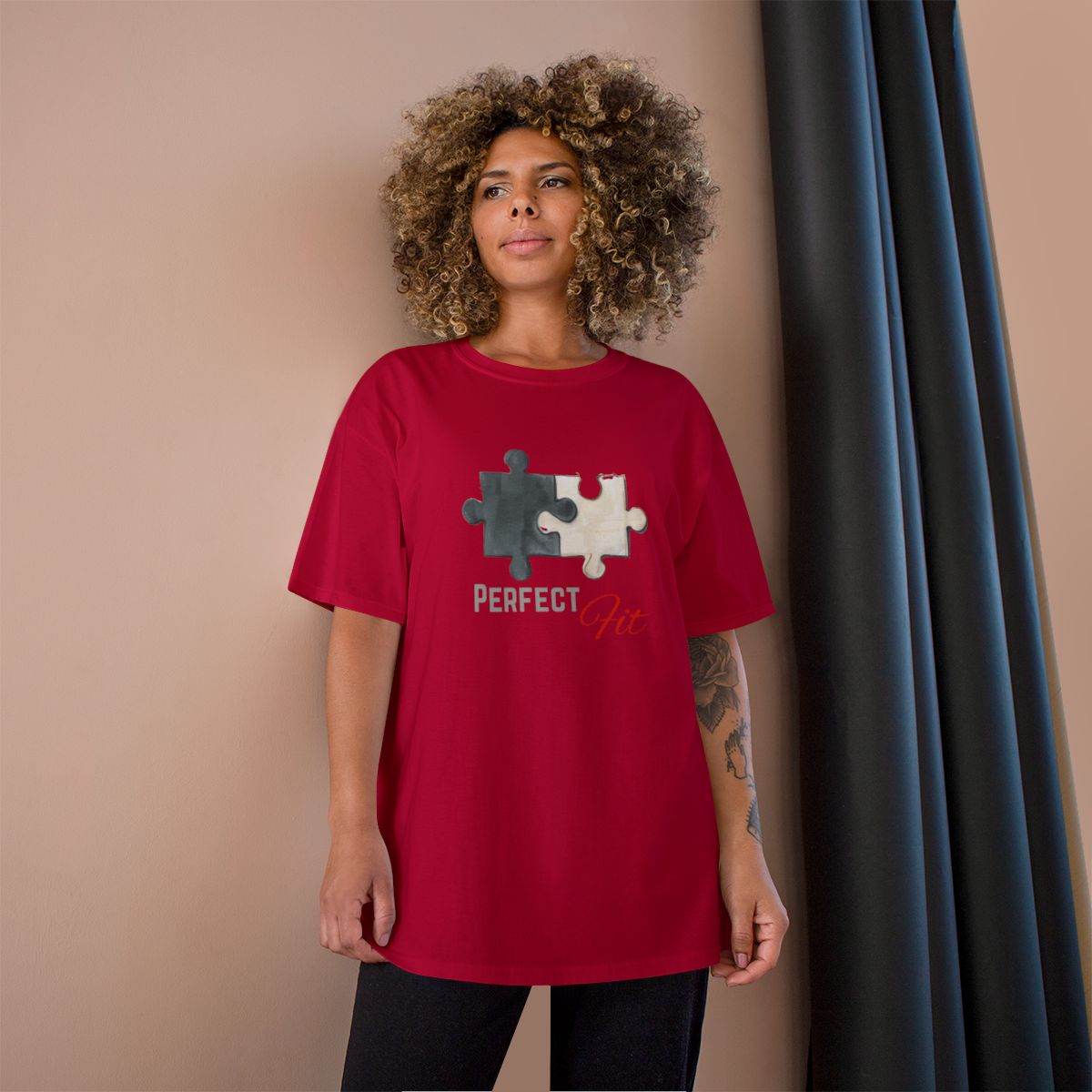 Perfect Fit Puzzle Piece Graphic T-shirt