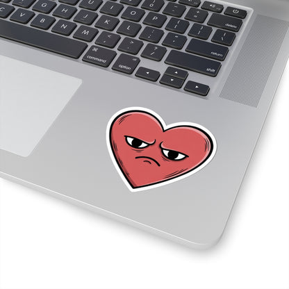Moody Red Heart Sticker For Laptops or Personal Use