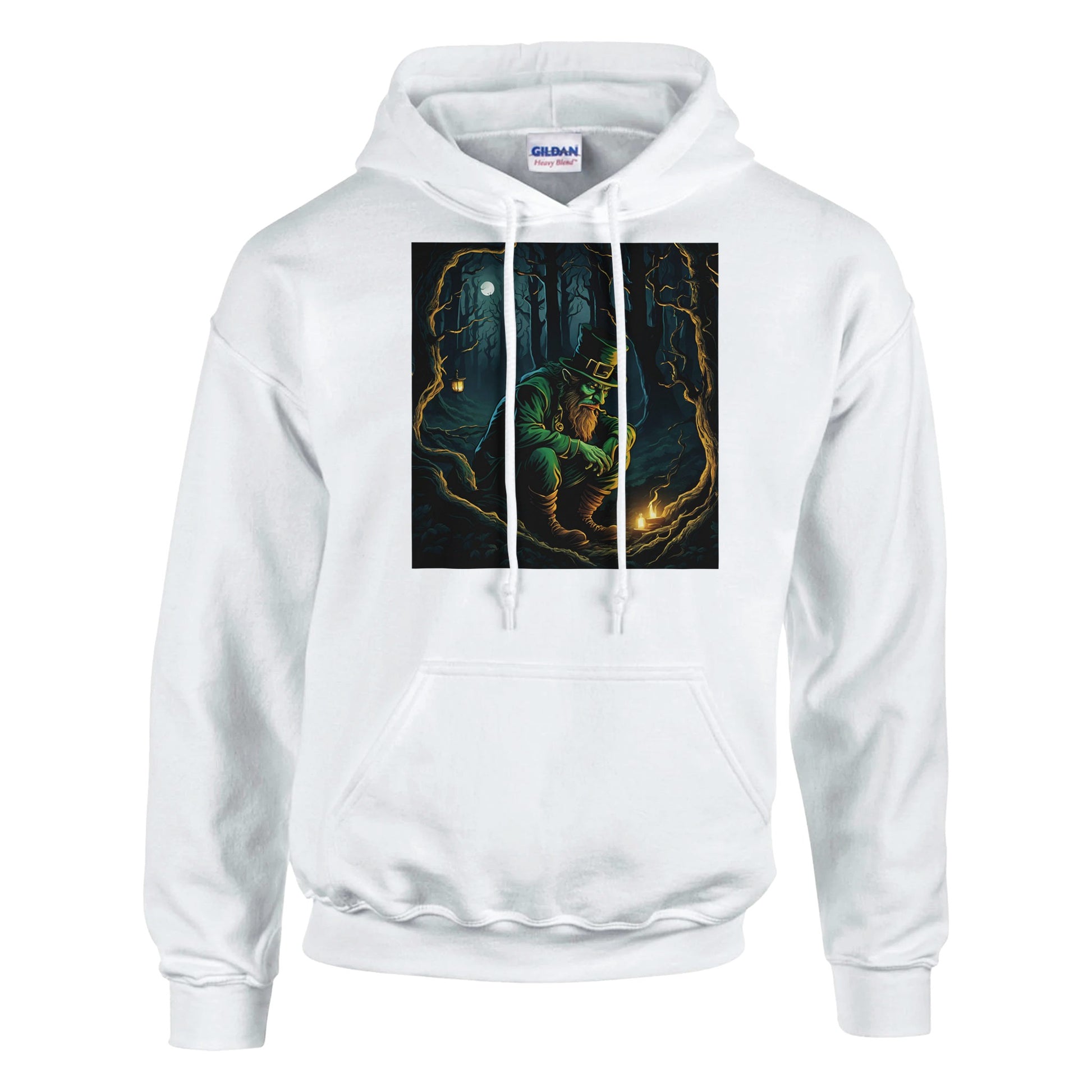 classic unisex pullover hoodie Fantasy Art leprechaun mischievous personalized