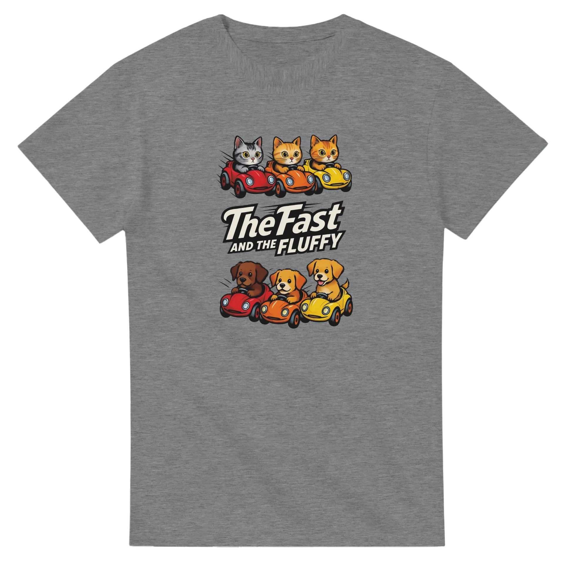 The Fast and The Fluffy graphic design on a Heavyweight T-shirt