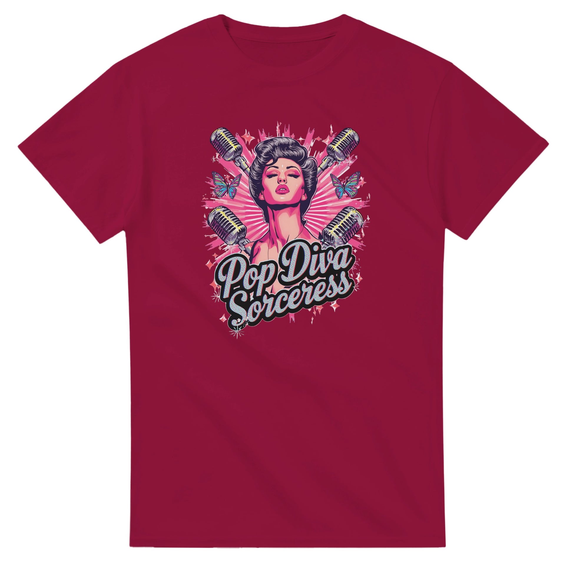 Pop Diva Sorceress graphic design on a Heavyweight T-shirt