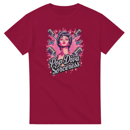 Pop Diva Sorceress graphic design on a Heavyweight T-shirt