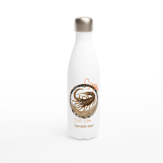 17oz stainless steel water bottle scorpio sting personalized
