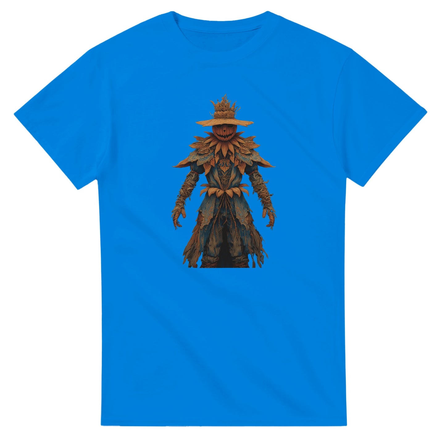 Haunted Harvest Scarecrow on a Heavyweight T-shirt