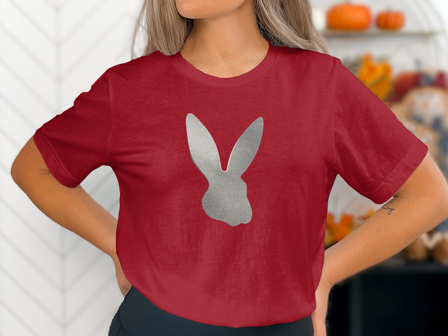 Red Bunny Graphic Tee Shirt Autumn Fall Design product type
Red Shirt, Bunny Graphic, Autumn Fashion, Fall Apparel, Rabbit Design, Womens Tee, Casual Top, Seasonal Shirt, Cute Animal, Holiday Tee, Graphic Print, Red Apparel, Bunny Ears, Fall Graphic, Simple Design, Tee Shirt, Fashion Top, Trendy Apparel, Unique Design, Celebration Tee